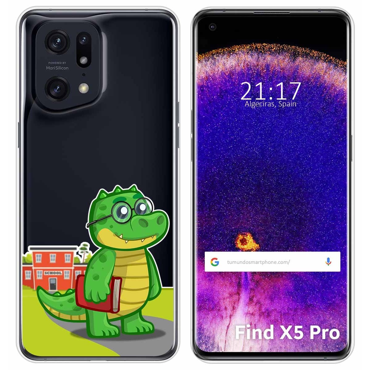 Funda Silicona Transparente para Oppo Find X5 Pro 5G diseño Coco Dibujos