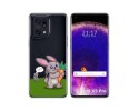 Funda Silicona Transparente para Oppo Find X5 Pro 5G diseño Conejo Dibujos