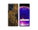 Funda Silicona Transparente para Oppo Find X5 Pro 5G diseño Hojas Dibujos