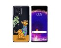 Funda Silicona Transparente para Oppo Find X5 Pro 5G diseño Jirafa Dibujos