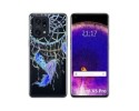 Funda Silicona Transparente para Oppo Find X5 Pro 5G diseño Plumas Dibujos