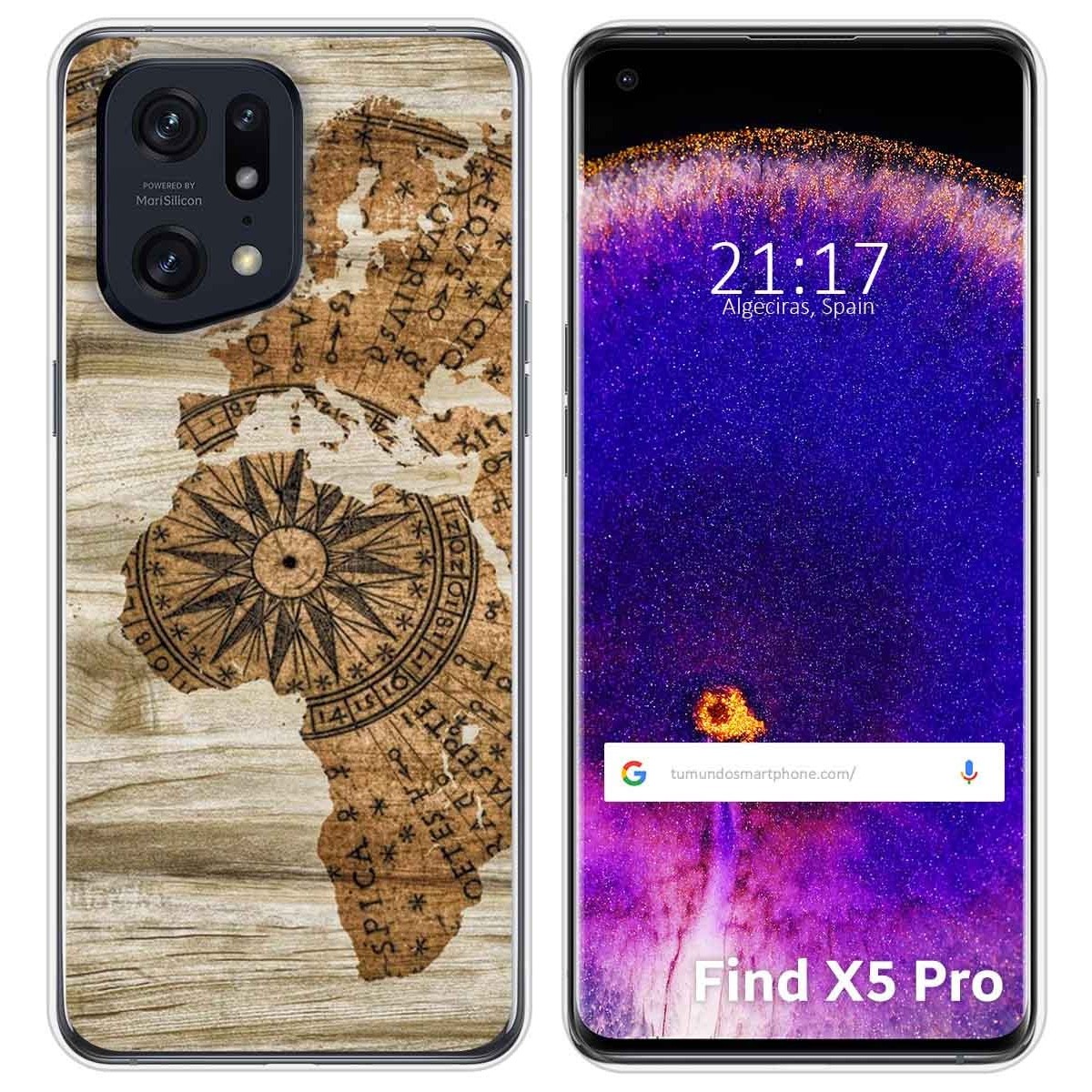 Funda Silicona para Oppo Find X5 Pro 5G diseño Madera 07 Dibujos