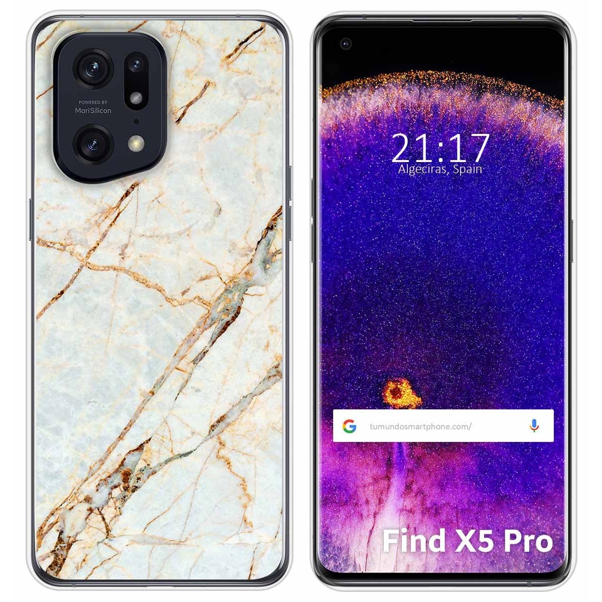 Funda Silicona para Oppo Find X5 Pro 5G diseño Mármol 13 Dibujos