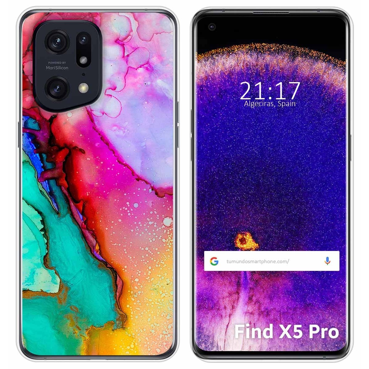 Funda Silicona para Oppo Find X5 Pro 5G diseño Mármol 15 Dibujos