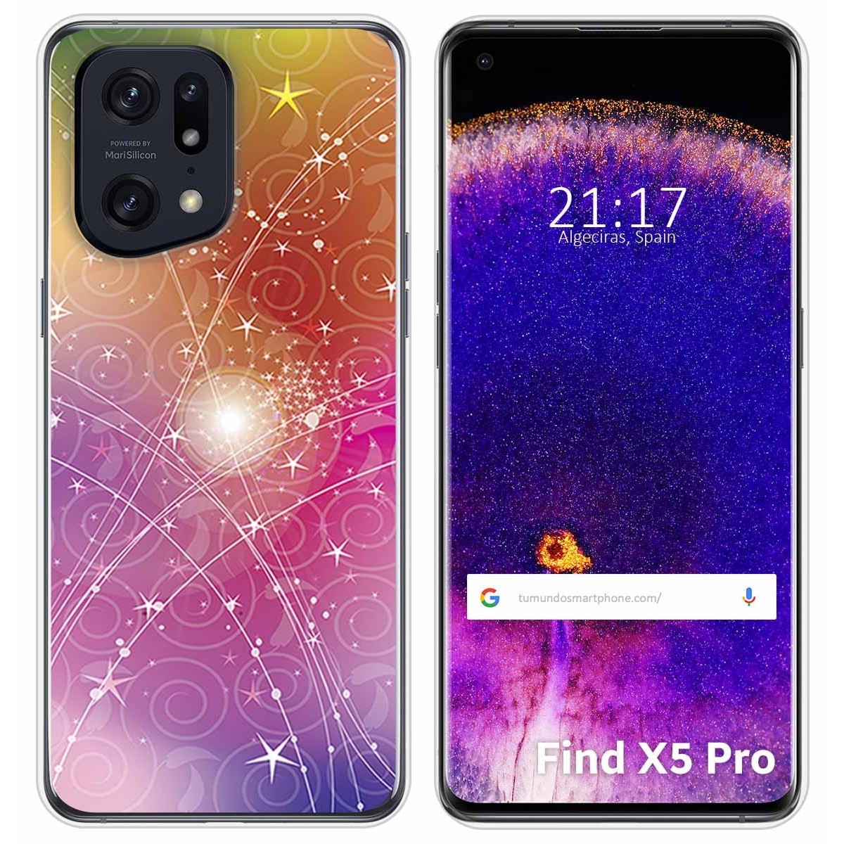 Funda Silicona para Oppo Find X5 Pro 5G diseño Abstracto Dibujos
