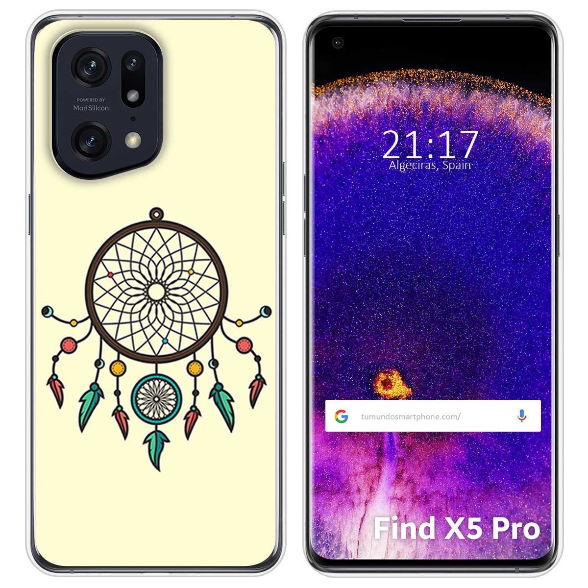 Funda Silicona para Oppo Find X5 Pro 5G diseño Atrapasueños Dibujos
