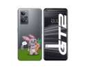 Funda Silicona Transparente para Realme GT 2 5G diseño Conejo Dibujos