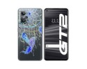 Funda Silicona Transparente para Realme GT 2 5G diseño Plumas Dibujos