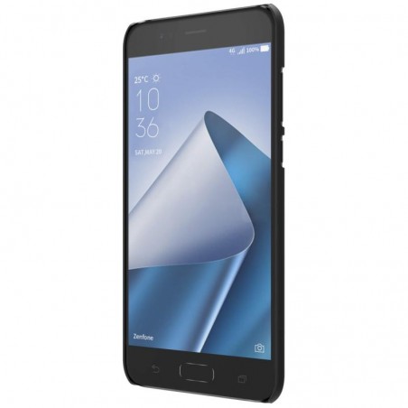 Carcasa Funda Negra Nillkin Modelo Frosted + Protector para Asus Zenfone 4 5.5" Ze554Kl