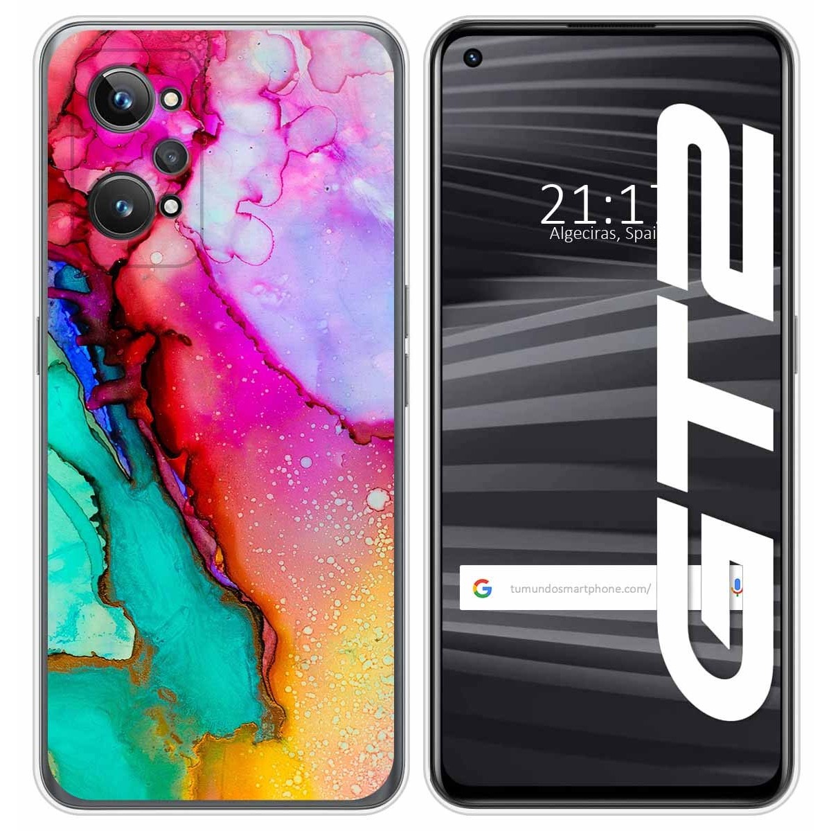 Funda Silicona para Realme GT 2 5G diseño Mármol 15 Dibujos