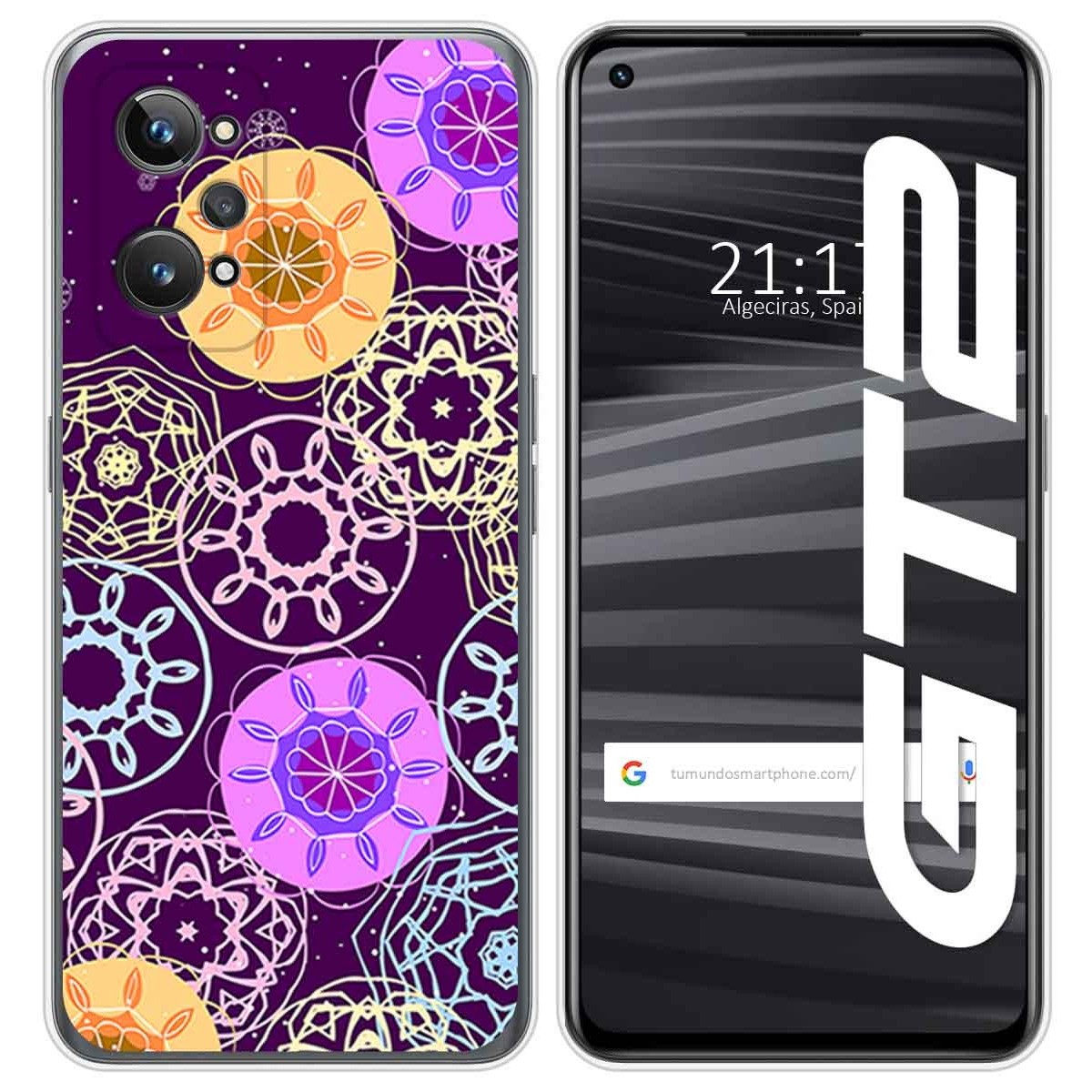 Funda Silicona para Realme GT 2 5G diseño Radial Dibujos