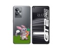 Funda Silicona Transparente para Realme GT 2 Pro 5G diseño Conejo Dibujos