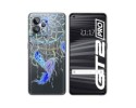 Funda Silicona Transparente para Realme GT 2 Pro 5G diseño Plumas Dibujos