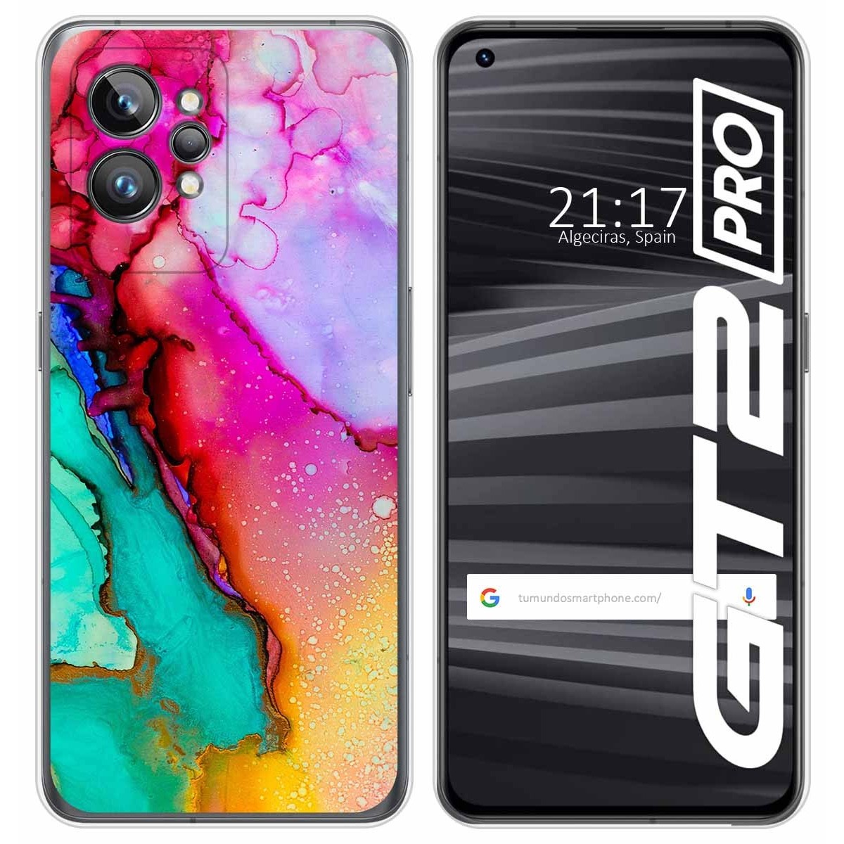 Funda Silicona para Realme GT 2 Pro 5G diseño Mármol 15 Dibujos