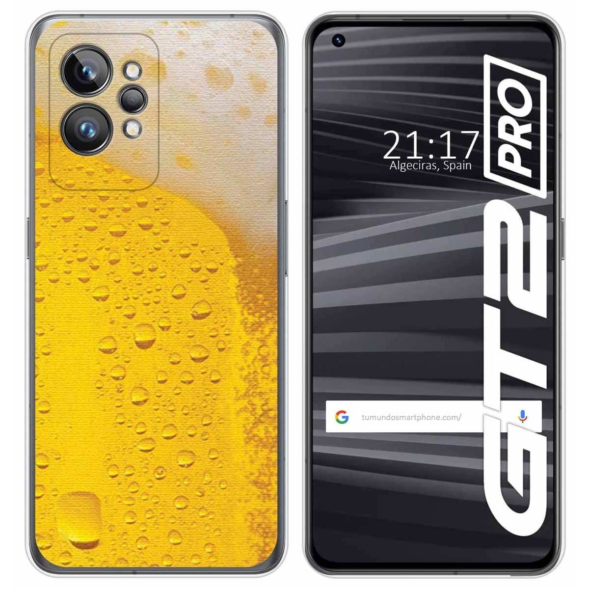 Funda Silicona para Realme GT 2 Pro 5G diseño Cerveza Dibujos