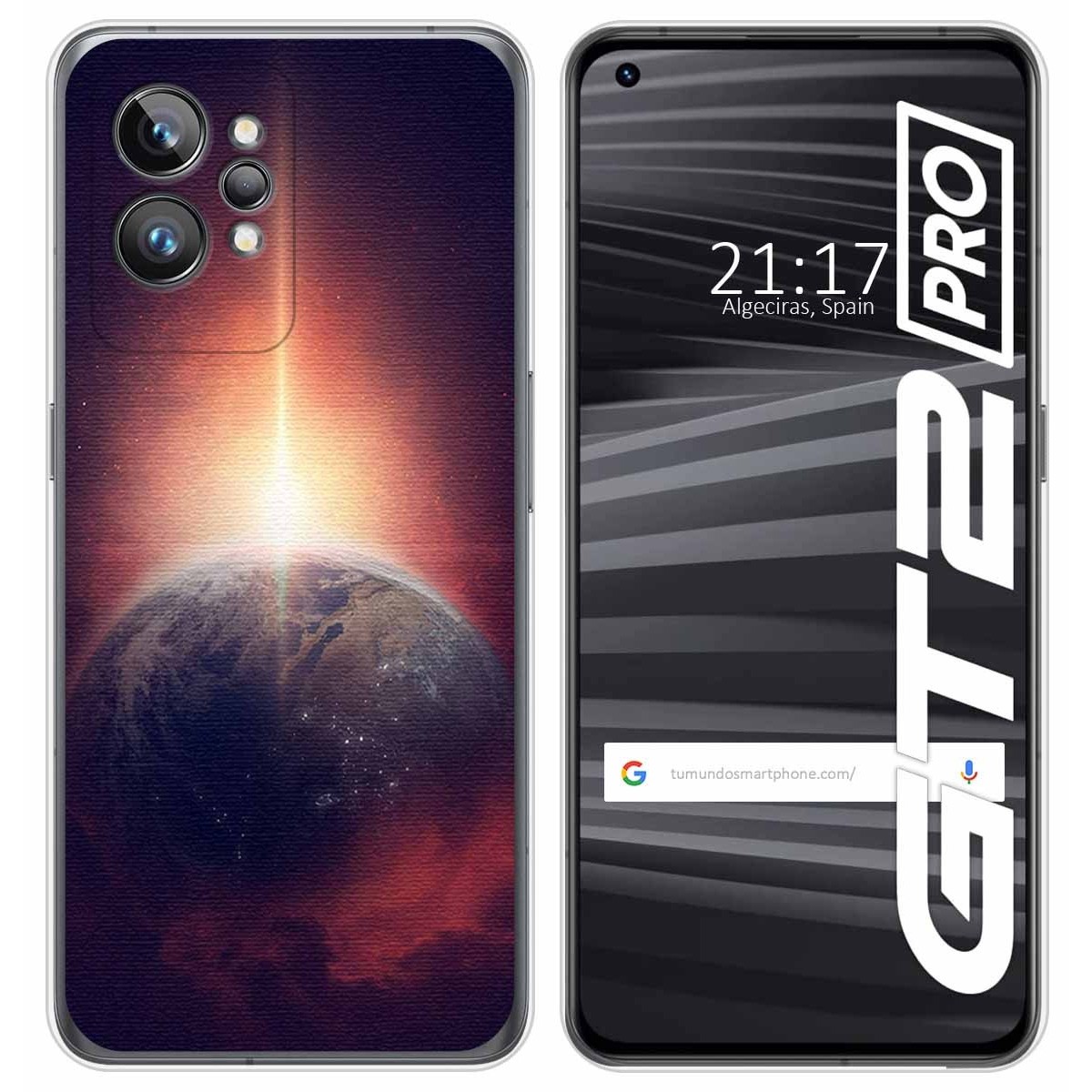 Funda Silicona para Realme GT 2 Pro 5G diseño Tierra Dibujos