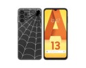 Funda Silicona Transparente para Samsung Galaxy A13 4G diseño Araña Dibujos
