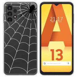 Funda Silicona Transparente para Samsung Galaxy A13 4G diseño Araña Dibujos