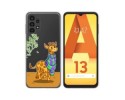 Funda Silicona Transparente para Samsung Galaxy A13 4G diseño Jirafa Dibujos