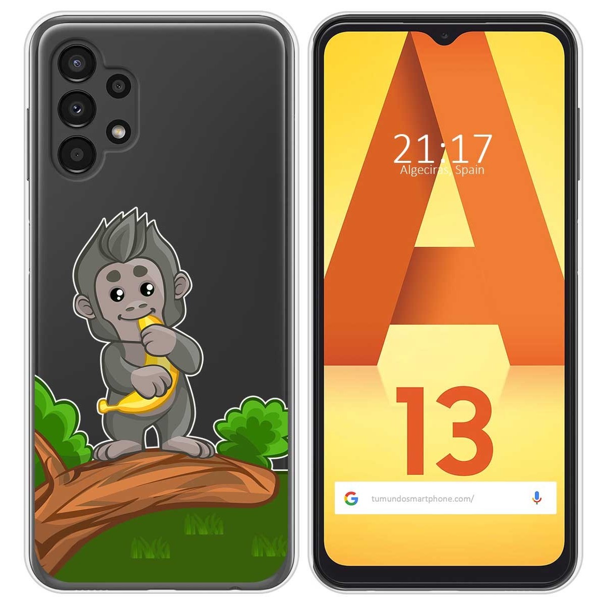 Funda Silicona Transparente para Samsung Galaxy A13 4G diseño Mono Dibujos