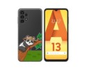 Funda Silicona Transparente para Samsung Galaxy A13 4G diseño Panda Dibujos