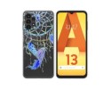 Funda Silicona Transparente para Samsung Galaxy A13 4G diseño Plumas Dibujos