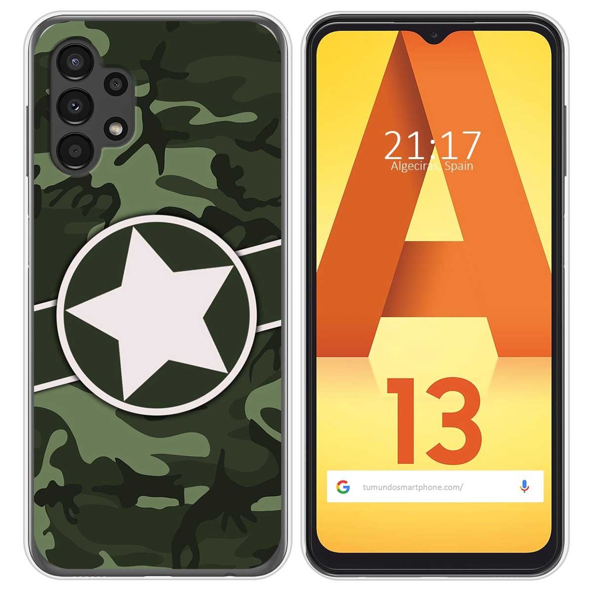 Funda Silicona para Samsung Galaxy A13 4G diseño Camuflaje 01 Dibujos