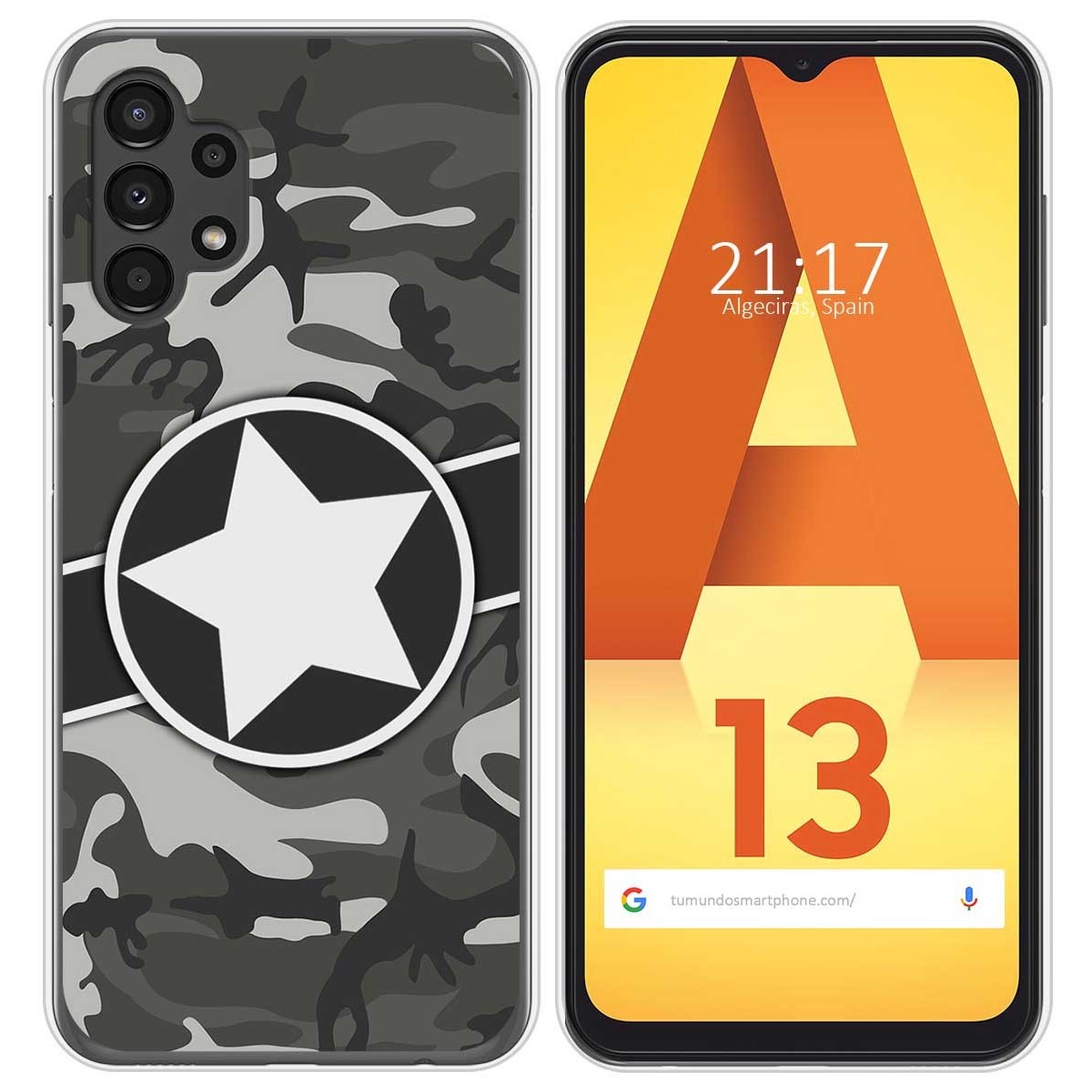 Funda Silicona para Samsung Galaxy A13 4G diseño Camuflaje 02 Dibujos