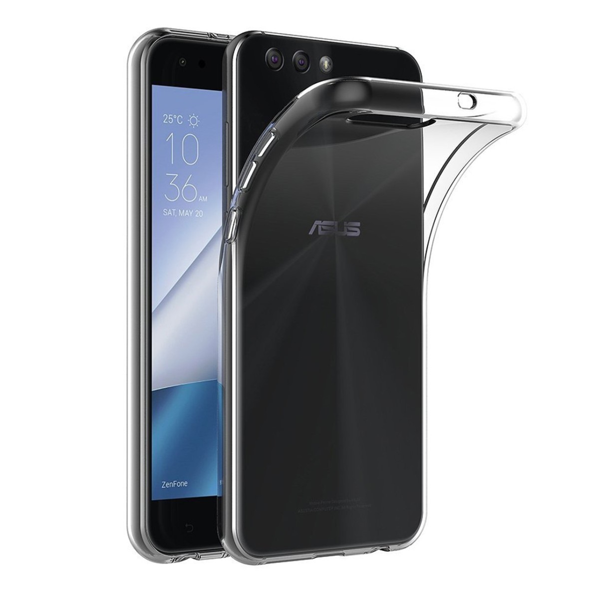 Funda Gel Tpu Fina Ultra-Thin 0,3mm Transparente para Asus Zenfone 4 5.5" Ze554Kl