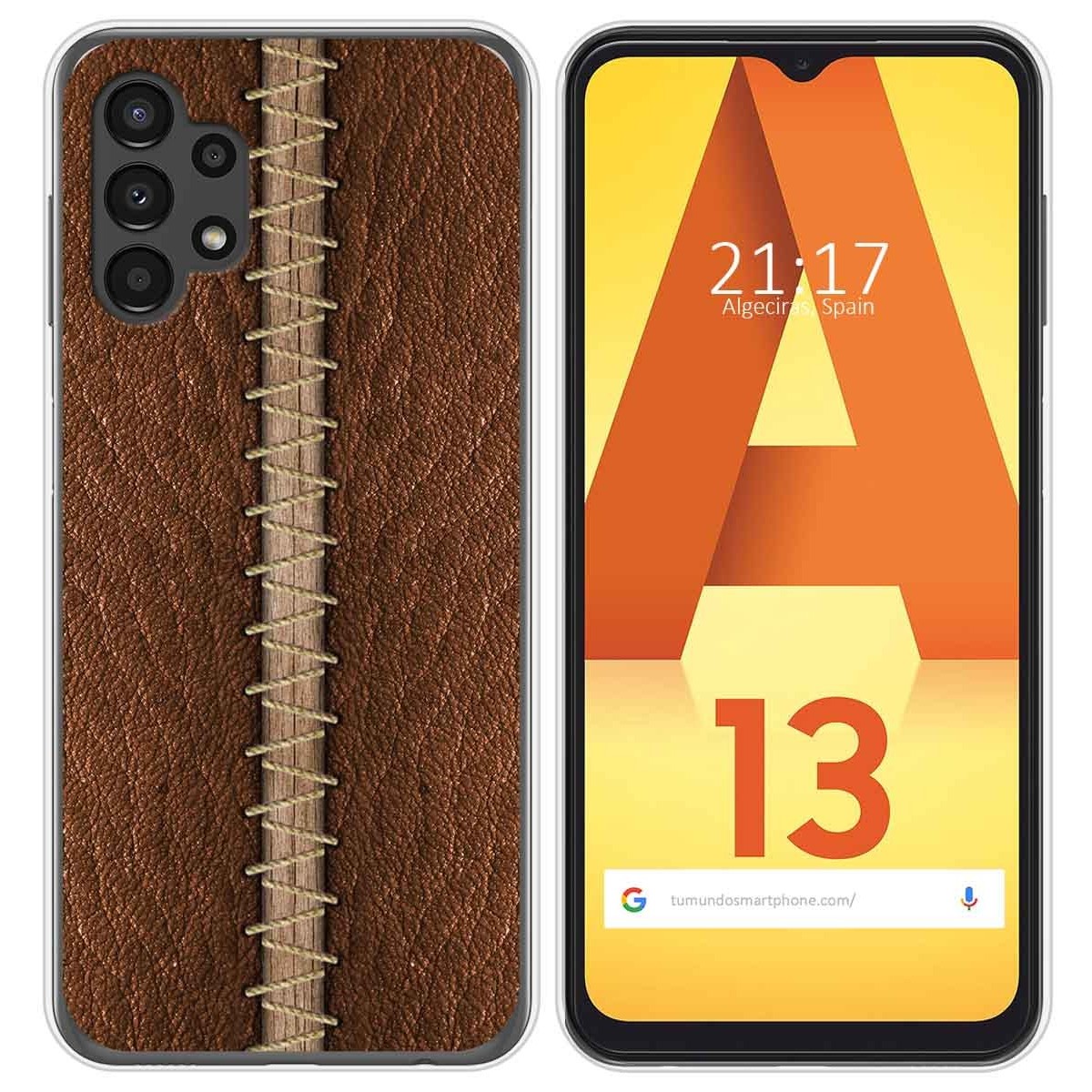 Funda Silicona para Samsung Galaxy A13 4G diseño Cuero 01 Dibujos
