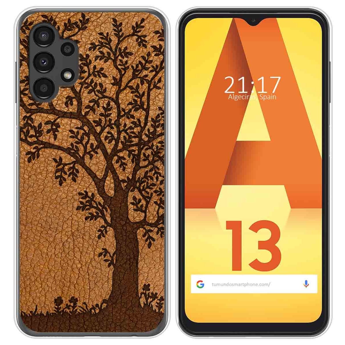 Funda Silicona para Samsung Galaxy A13 4G diseño Cuero 03 Dibujos