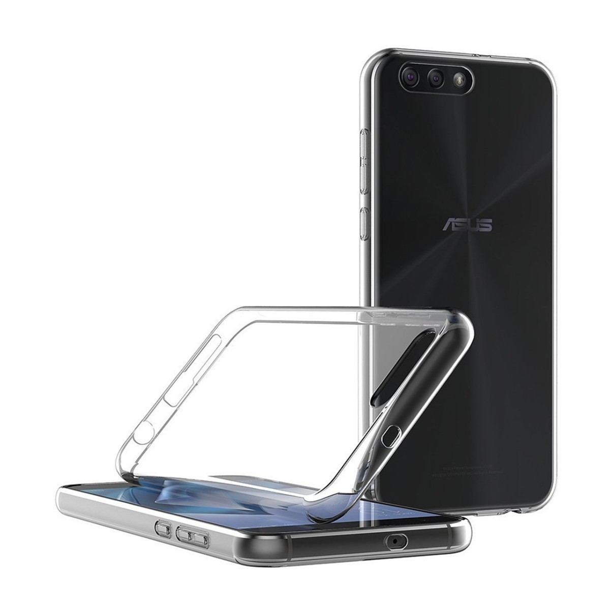 Funda Gel Tpu Fina Ultra-Thin 0,3mm Transparente para Asus Zenfone 4 5.5" Ze554Kl