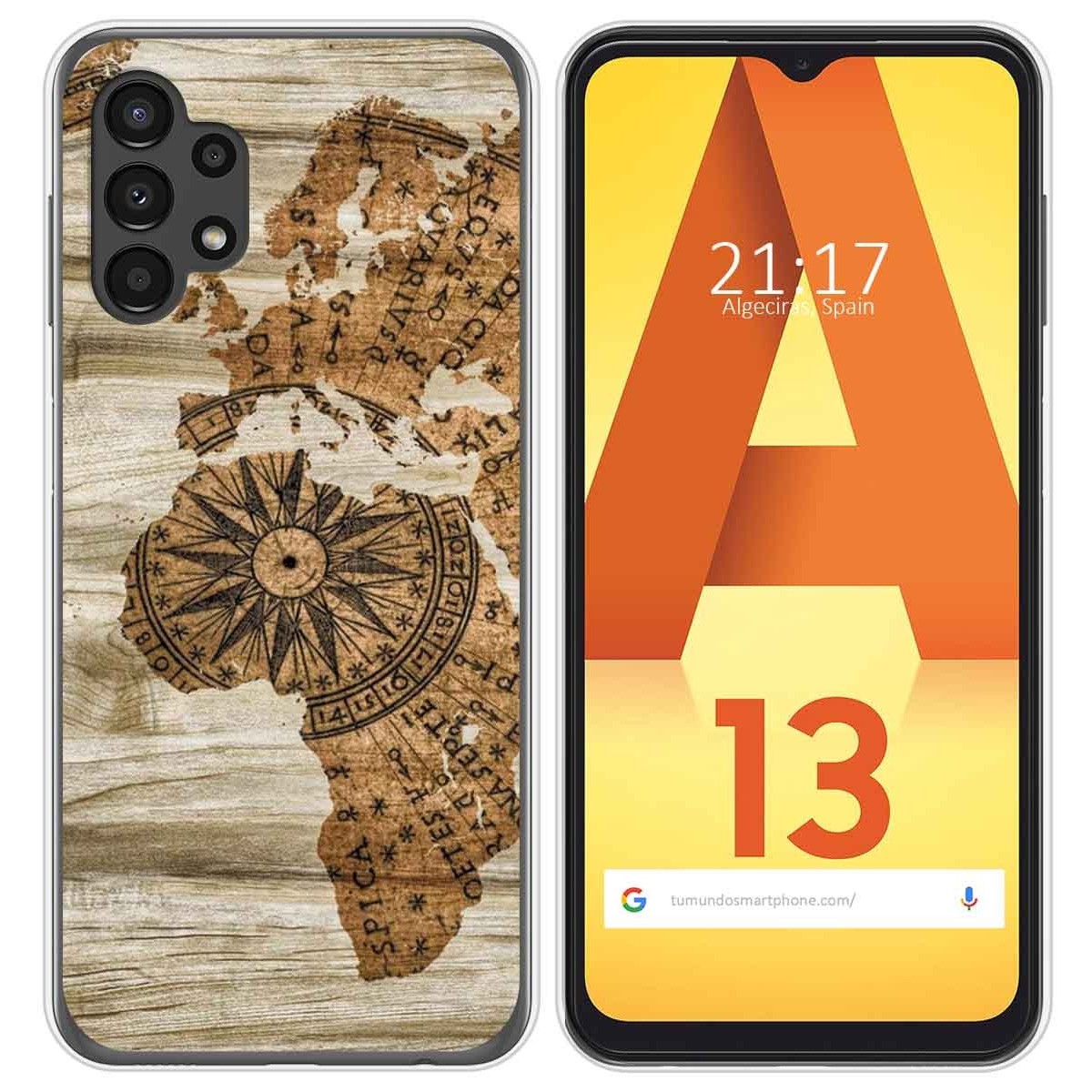 Funda Silicona para Samsung Galaxy A13 4G diseño Madera 07 Dibujos