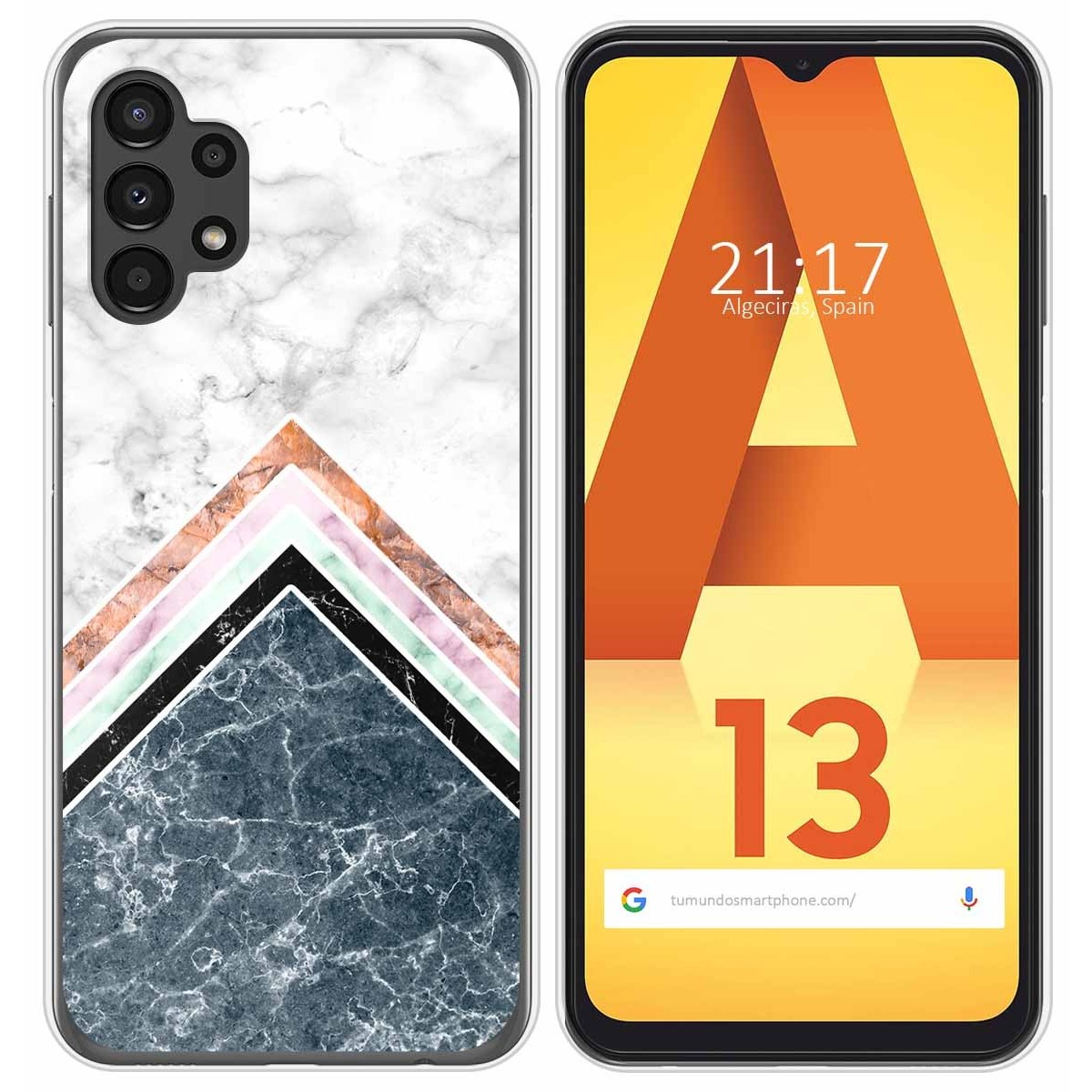 Funda Silicona para Samsung Galaxy A13 4G diseño Mármol 05 Dibujos