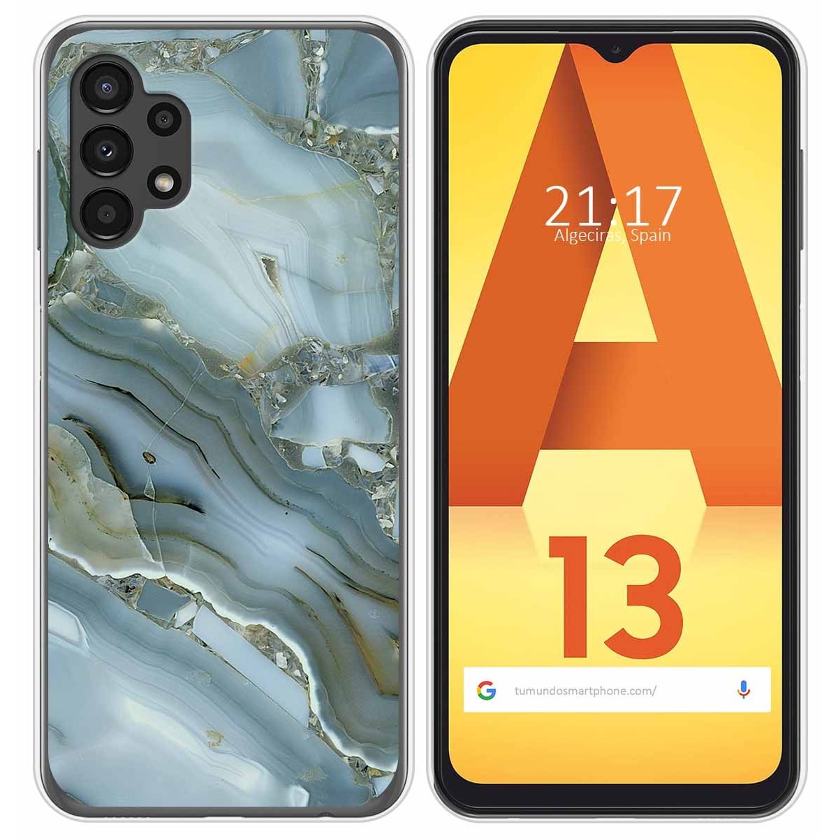 Funda Silicona para Samsung Galaxy A13 4G diseño Mármol 09 Dibujos