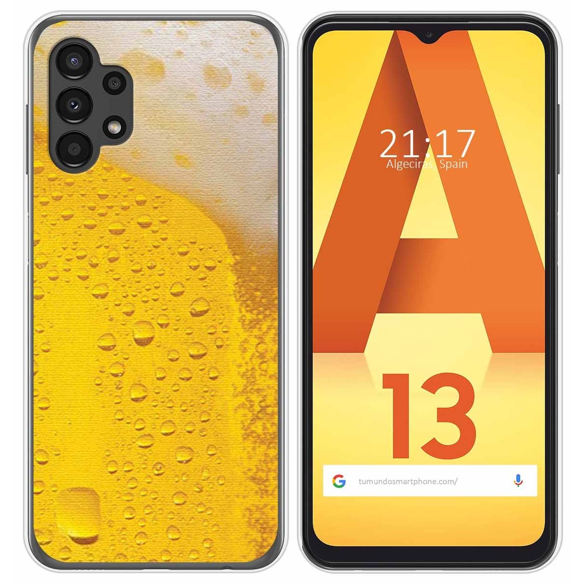 Funda Silicona para Samsung Galaxy A13 4G diseño Cerveza Dibujos