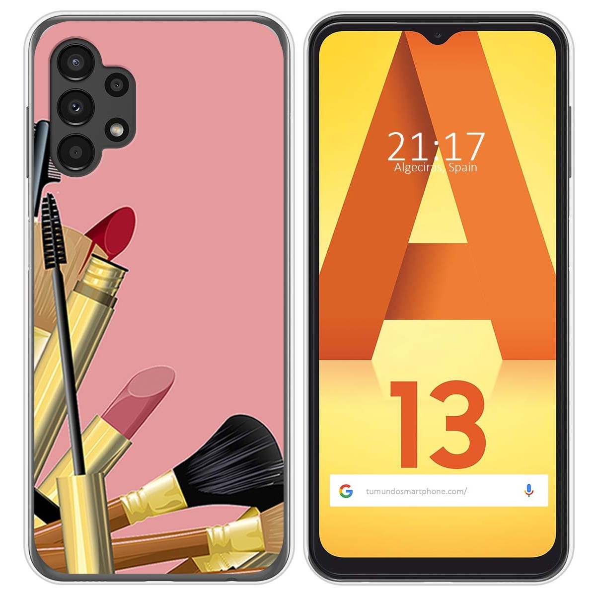 Funda Silicona para Samsung Galaxy A13 4G diseño Brochas Dibujos