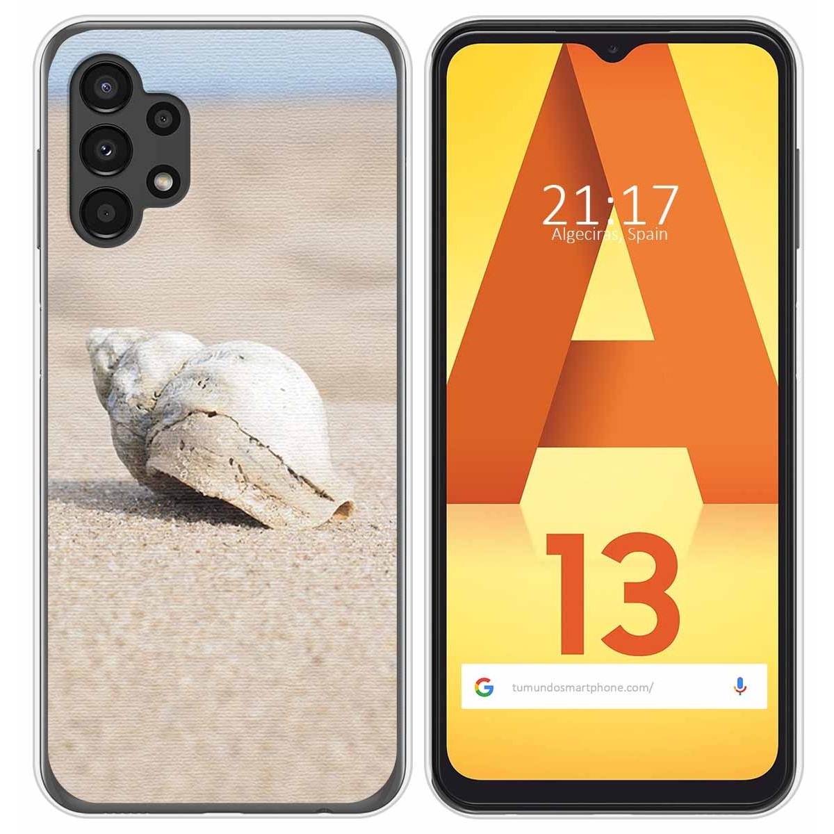 Funda Silicona para Samsung Galaxy A13 4G diseño Concha Dibujos