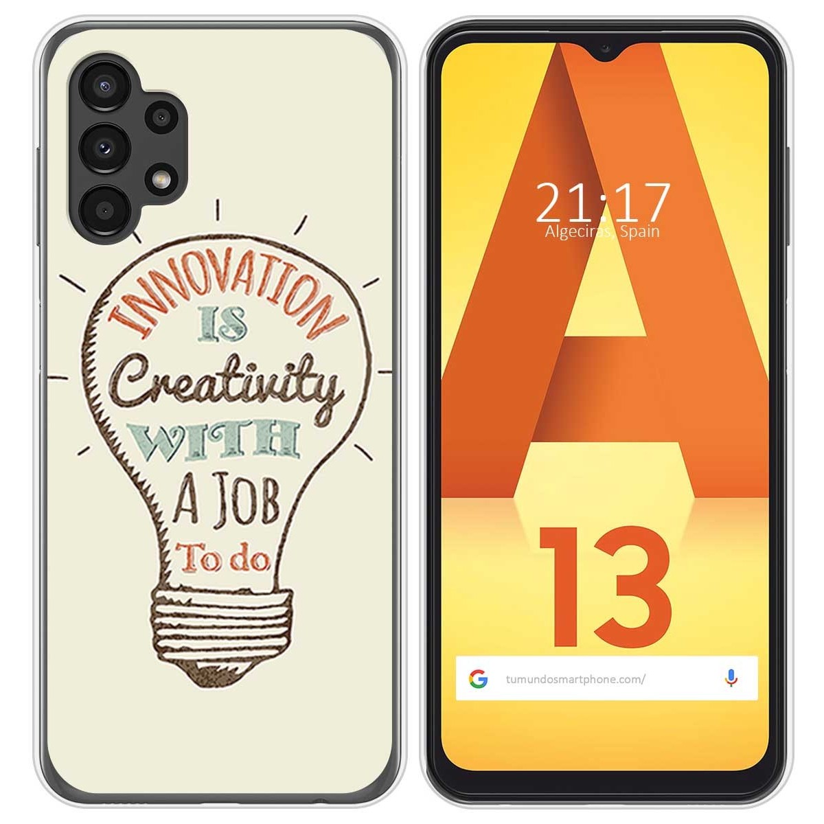 Funda Silicona para Samsung Galaxy A13 4G diseño Creativity Dibujos