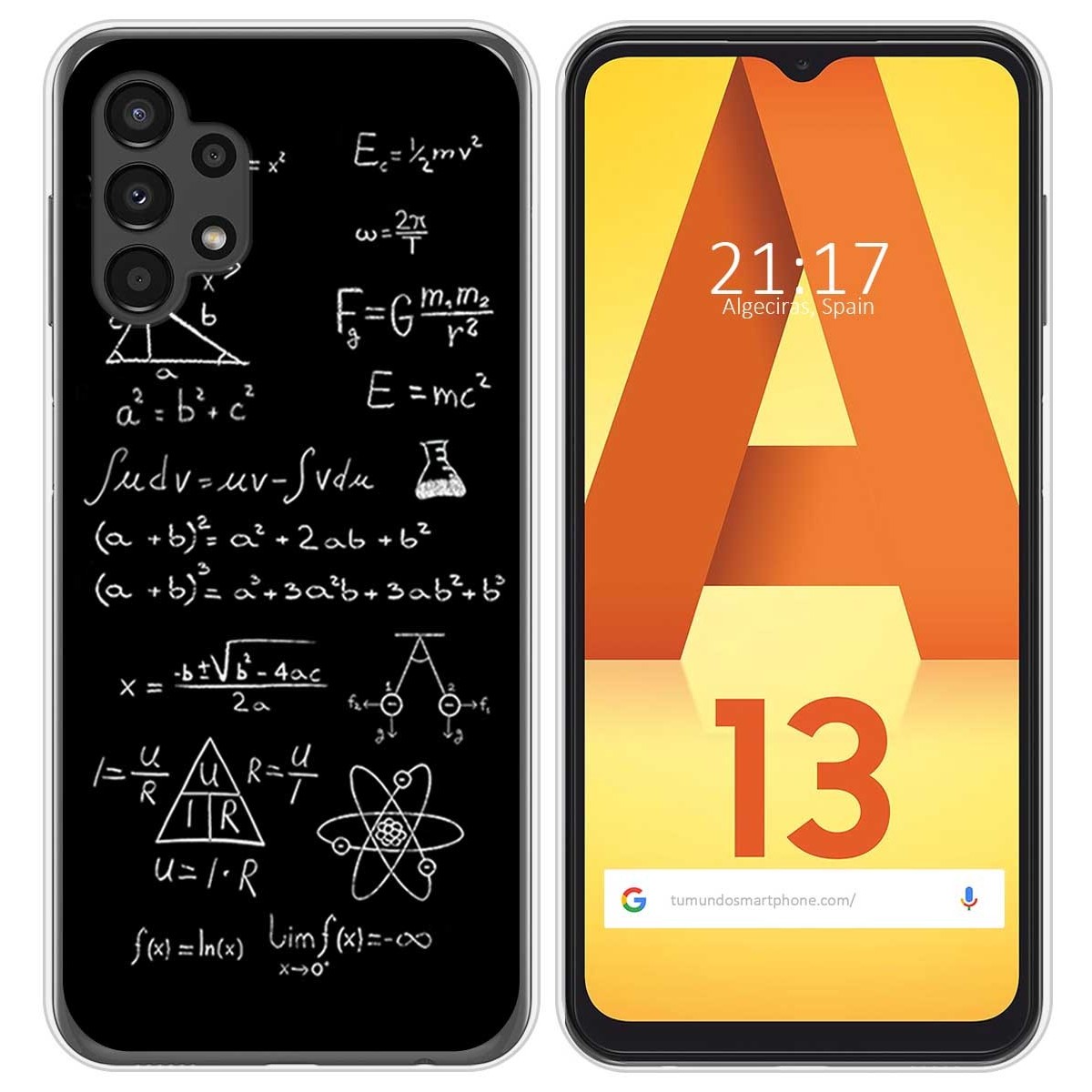 Funda Silicona para Samsung Galaxy A13 4G diseño Formulas Dibujos