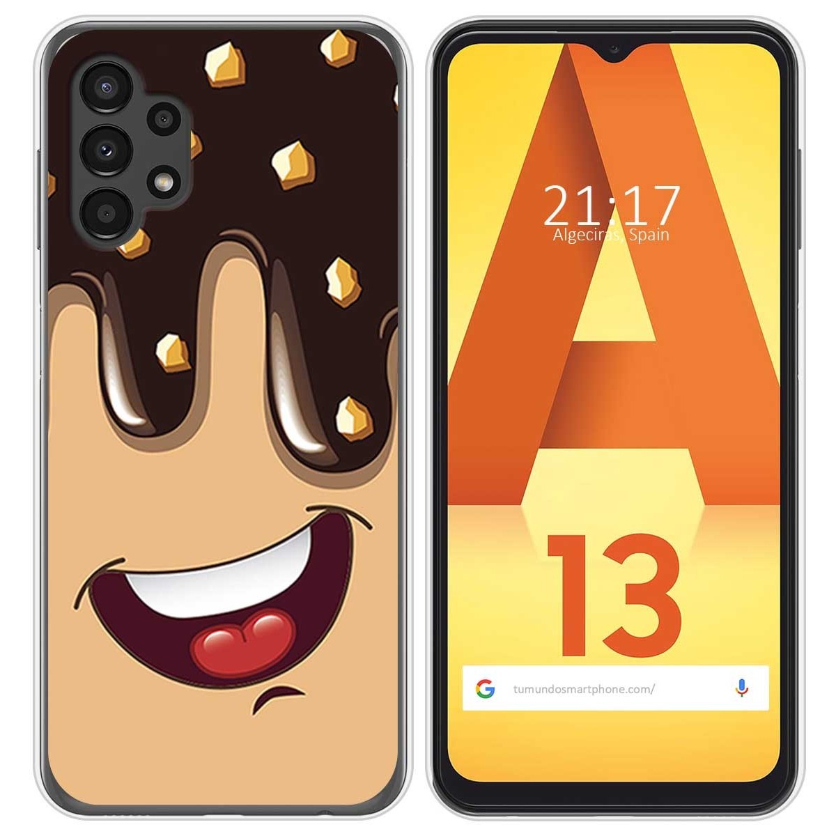 Funda Silicona para Samsung Galaxy A13 4G diseño Helado Chocolate Dibujos