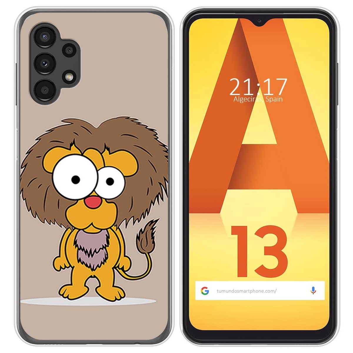 Funda Silicona para Samsung Galaxy A13 4G diseño Leon Dibujos