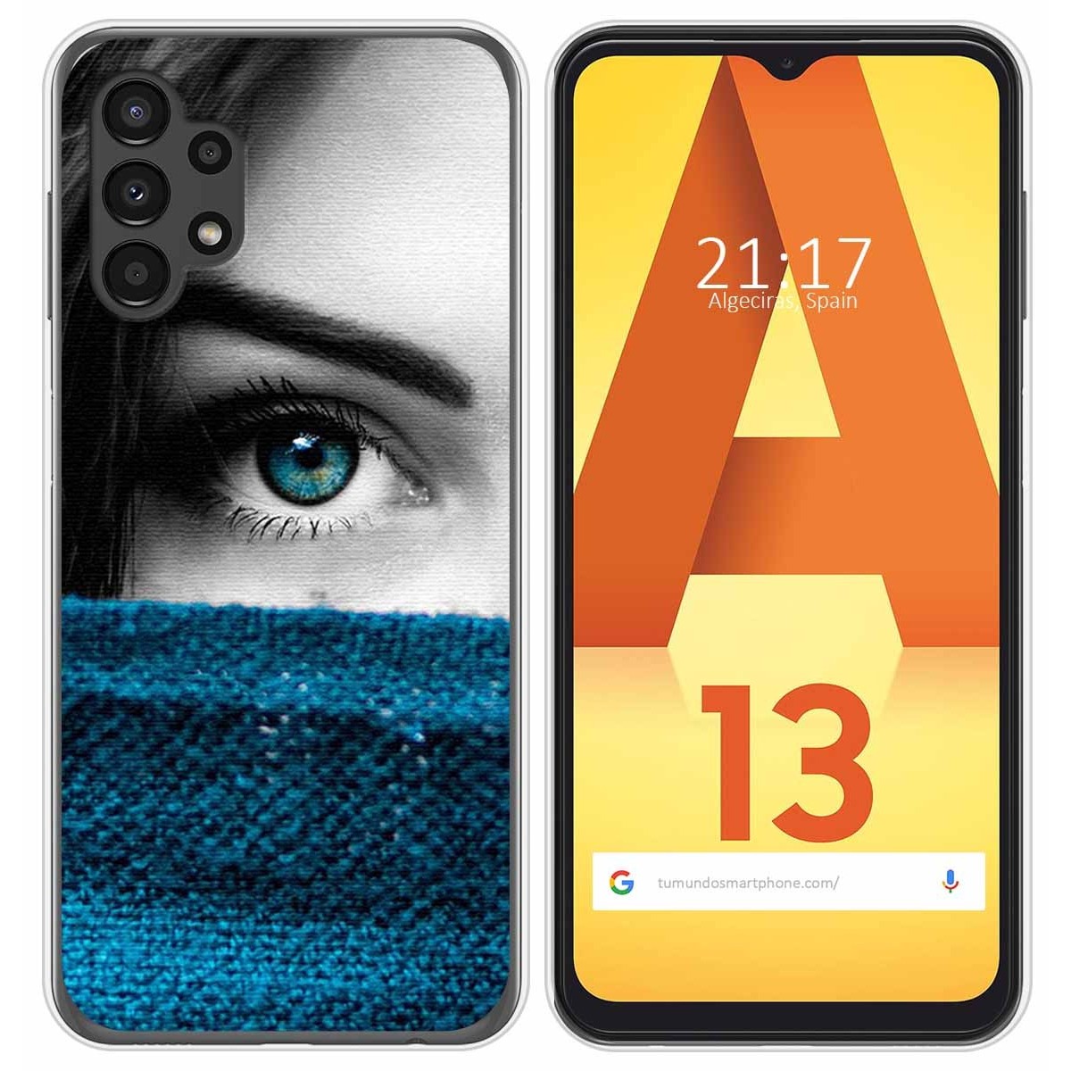 Funda Silicona para Samsung Galaxy A13 4G diseño Ojo Dibujos
