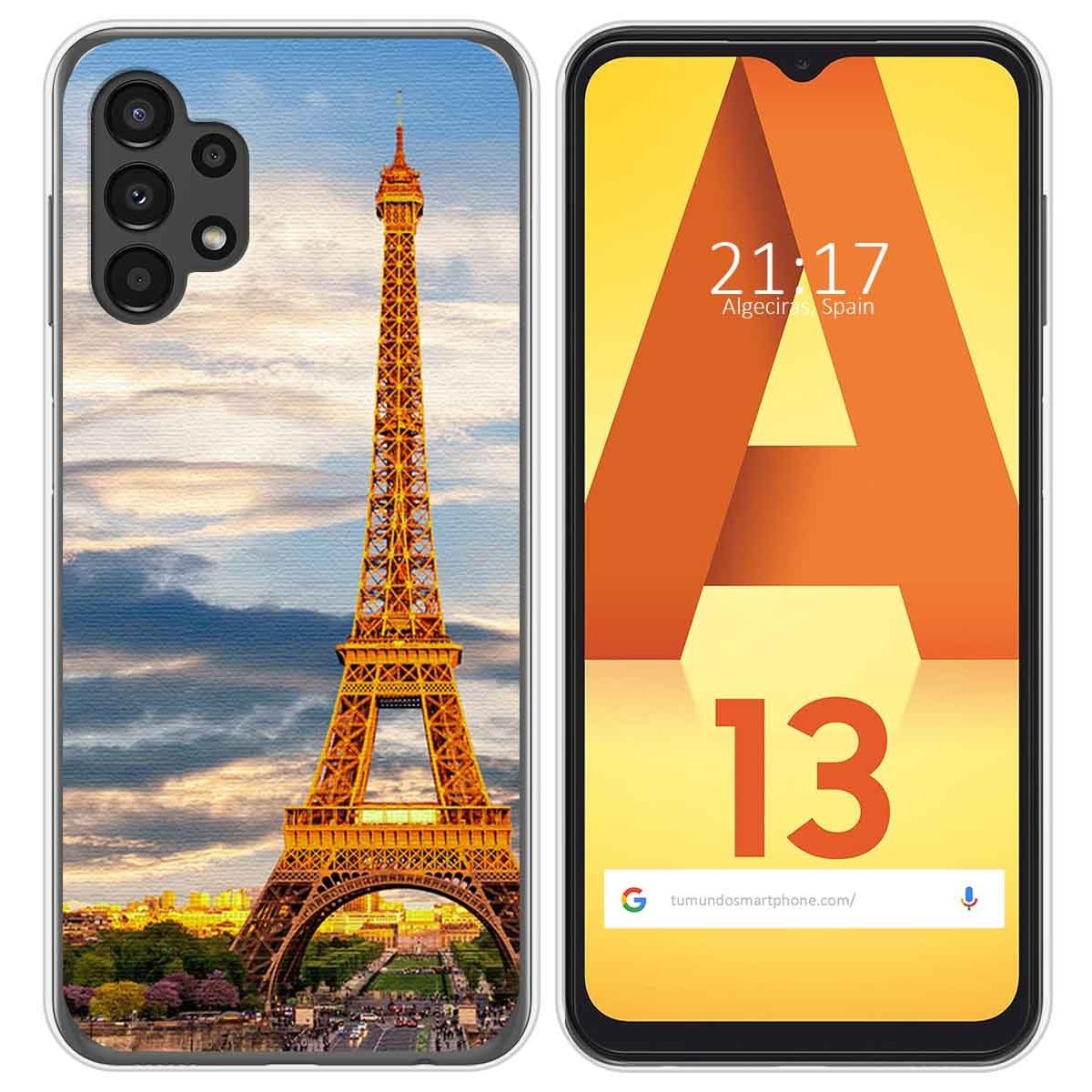 Funda Silicona para Samsung Galaxy A13 4G diseño Paris Dibujos