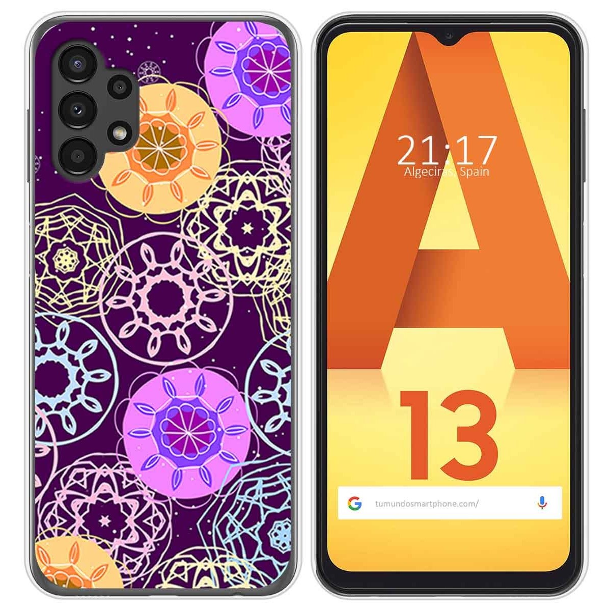 Funda Silicona para Samsung Galaxy A13 4G diseño Radial Dibujos
