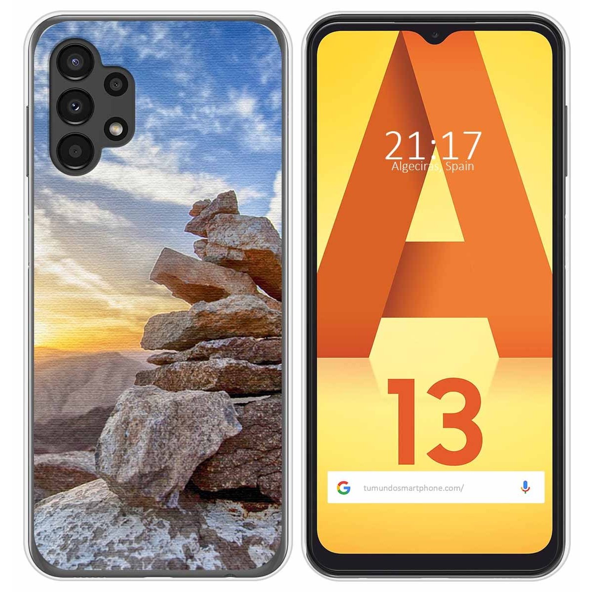 Funda Silicona para Samsung Galaxy A13 4G diseño Sunset Dibujos