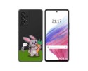 Funda Silicona Transparente para Samsung Galaxy A53 5G diseño Conejo Dibujos