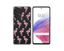 Funda Silicona Transparente para Samsung Galaxy A53 5G diseño Flamenco Dibujos
