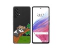 Funda Silicona Transparente para Samsung Galaxy A53 5G diseño Panda Dibujos