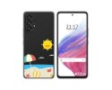 Funda Silicona Transparente para Samsung Galaxy A53 5G diseño Playa Dibujos